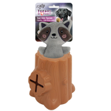 AFP Hundespielzeug, Snackversteck, Waschbär, Gummi, Polyester, 6,5 x 8 x 13,2 cm