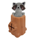 AFP Hundespielzeug, Snackversteck, Waschbär, Gummi, Polyester, 6,5 x 8 x 13,2 cm