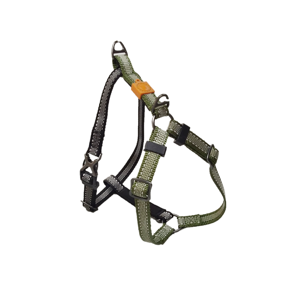 AFP Hundegeschirr, Non-Pull, Off Street, olivgrün, XL, Brustumfang 70–100 cm, Breite 2,5 cm