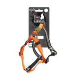AFP Hundegeschirr, Non-Pull, Off Street, Größe L, Brustumfang 62–80 cm, Breite 2,5 cm, Mandarine