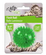 AFP Katzenball, blinkend, Kautschuk, Neonfarben, Ø 5 cm