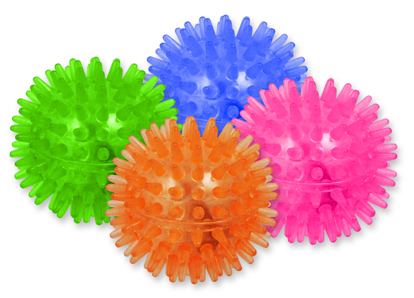 AFP Katzenball, blinkend, Kautschuk, Neonfarben, Ø 5 cm