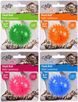 AFP Katzenball, blinkend, Kautschuk, Neonfarben, Ø 5 cm