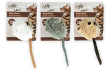 AFP Katzenspielzeug Lambswool Wooly Mouse, Catnip, Vogelgeräusch, 7 x 7 x 3 cm