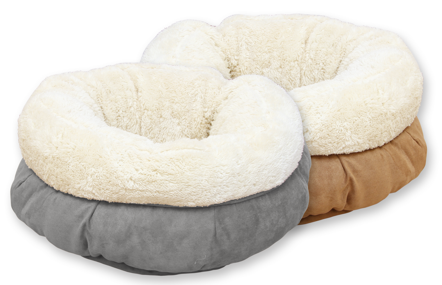 AFP Katzenbett Donut, Lambswool, Grau, 45 x 45 x 25 cm