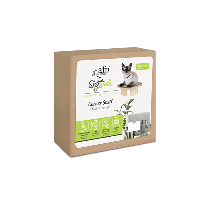 AFP Skywalk Wandplattform, Ecke, 26 x 26 x 12 cm, bis 23 kg, mit Spielkette