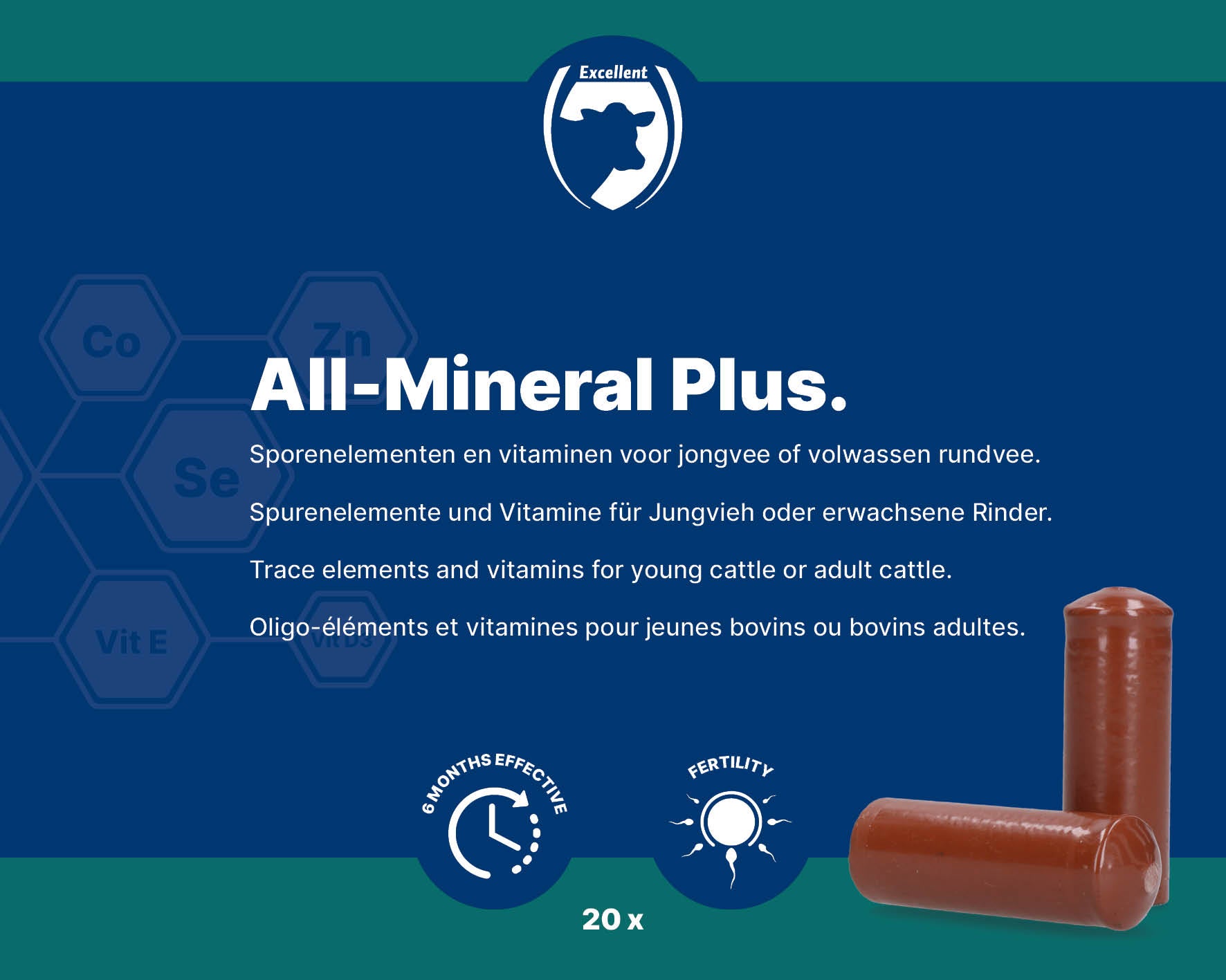 Excellent Mineralbolus Rind, 20 St.