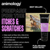 Animology Hundeshampoo, gegen Flöhe und Zecken, Teebaumöl, 250 ml