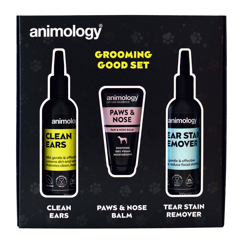 Animology Hundepflege Set, Reinigung Ohren, Augen, Pfoten, Nase, 3-teilig