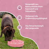 Eat Slow Live Longer Anti-Schlingnapf, S, Rosa, 20,5 x 5 cm
