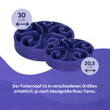 Eat Slow Live Longer Anti-Schlingnapf, Original, Blau, L, 30 x 7 cm