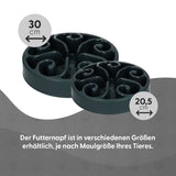 Eat Slow Live Longer Anti-Schlingnapf, Original, Grau, 30 x 7 cm, L