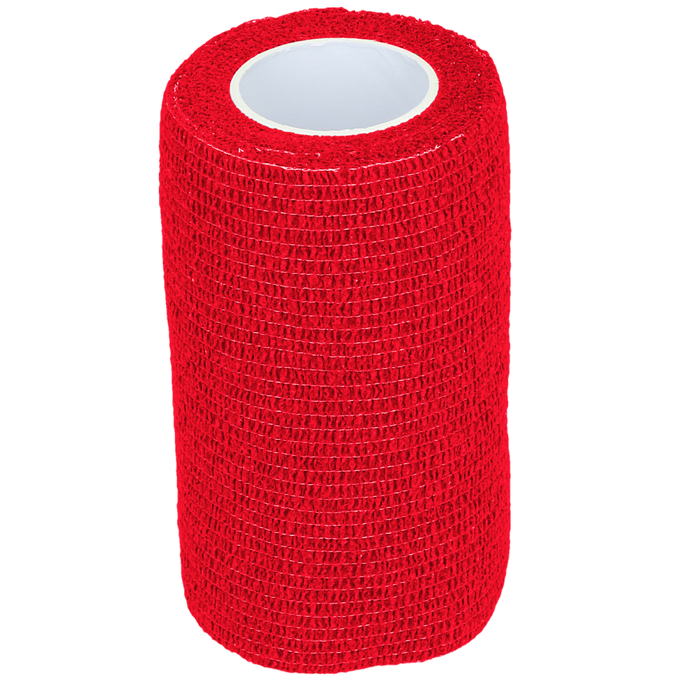 Excellent Tierbandage, selbstklebend, elastisch, rot, 10 cm
