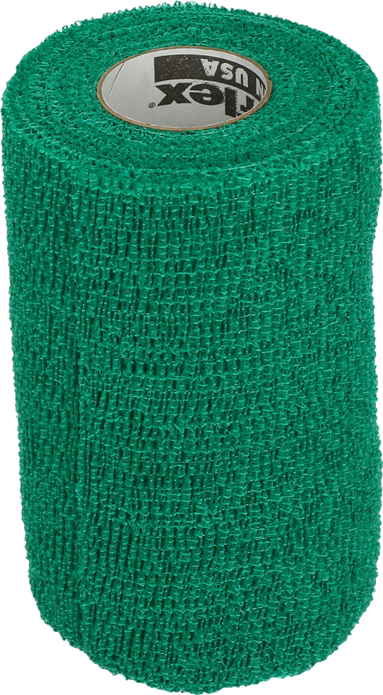 PowerFlex Bandage, selbstklebend, Pferd, grün, 10 cm x 4,5 m