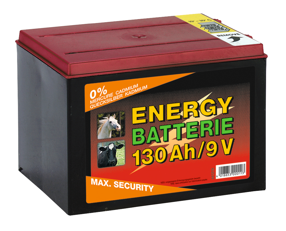 ZoneGuard Trockenbatterie 9V, 55 Ah, für Weidezaungeräte, 11,5 x 16,5 x 11,2 cm