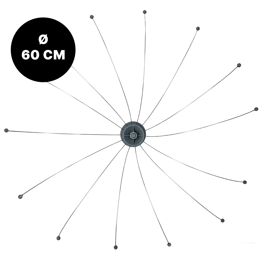 Birdshield Vogelabwehr drehbare Drähte, Ø 60 cm