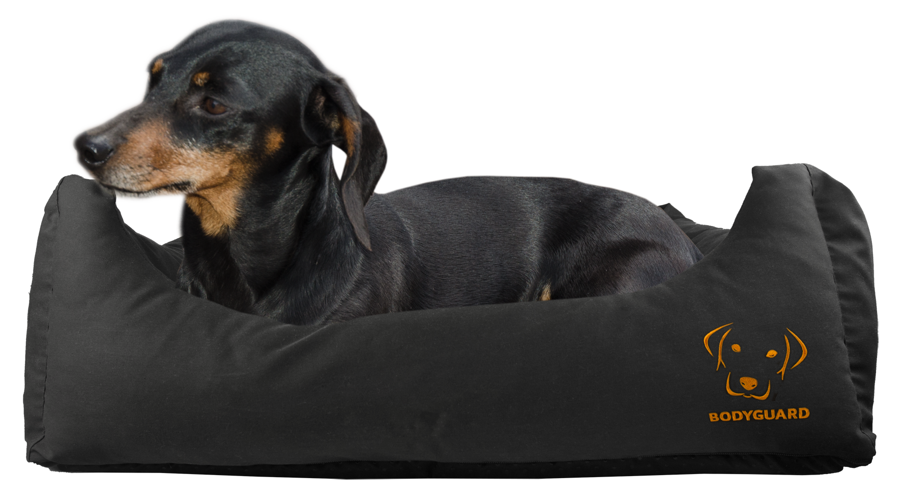 Bodyguard Hundebett, Schwarz, S, 65 x 55 cm