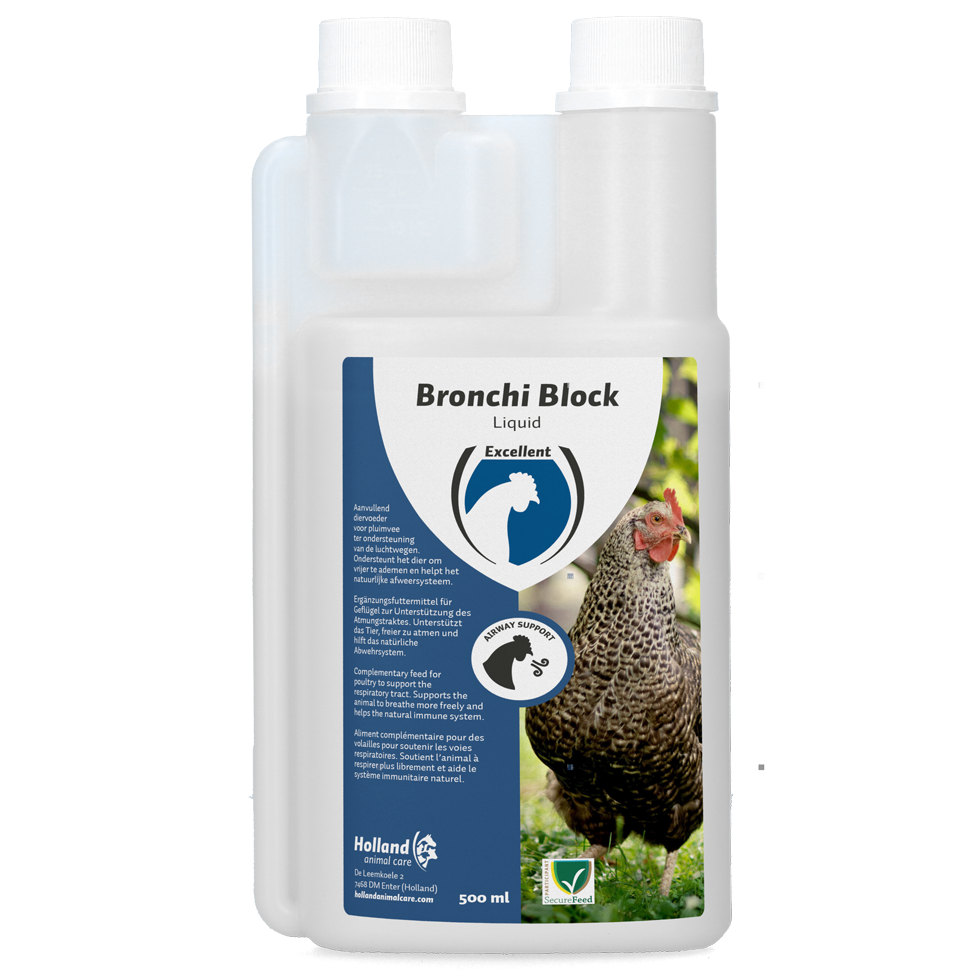 Bronchi Block Flüssigkeit, Ergänzungsfuttermittel, Geflügel, Eukalyptus, 500 ml