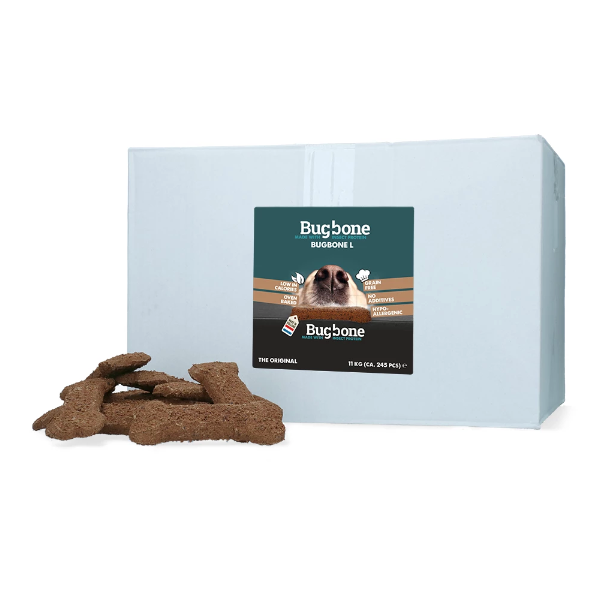 Bugbone Hundesnack, Insektenprotein, hypoallergen, Large, 11 kg