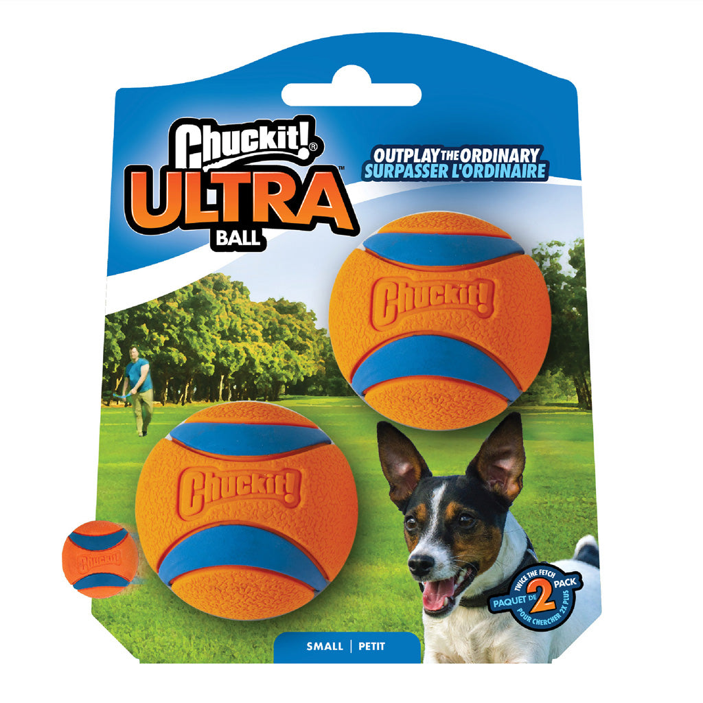 Chuckit! Ultra Ball, Hundespielzeug, S, Ø 5 cm, 2 Stk
