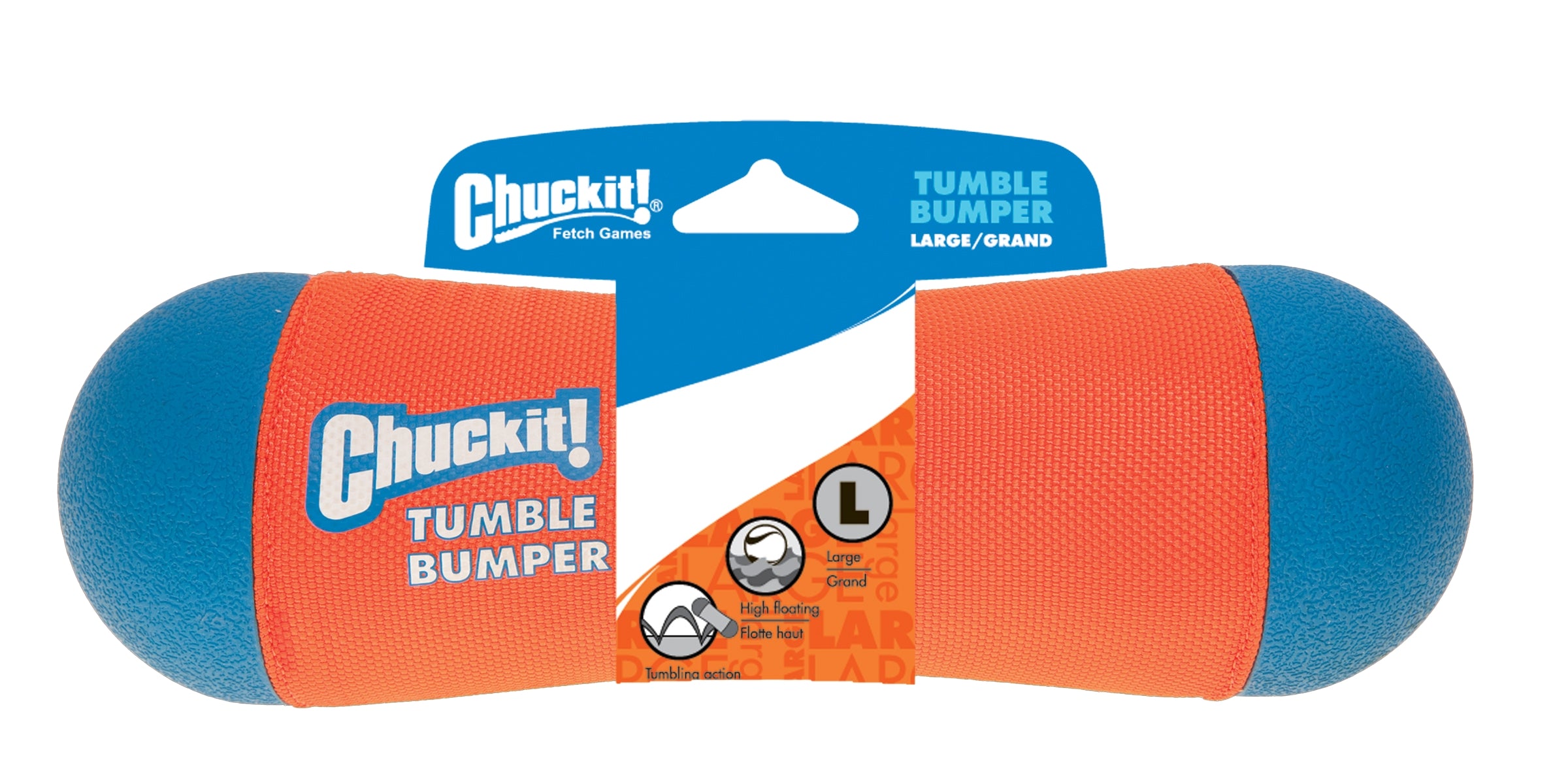Chuckit! Hundespielzeug Tumble Bumper, Größe L, Ø 8 x 25 cm