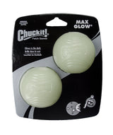 Chuckit! Max Glow Hundeball, M, Ø 6 cm, 2 Stk