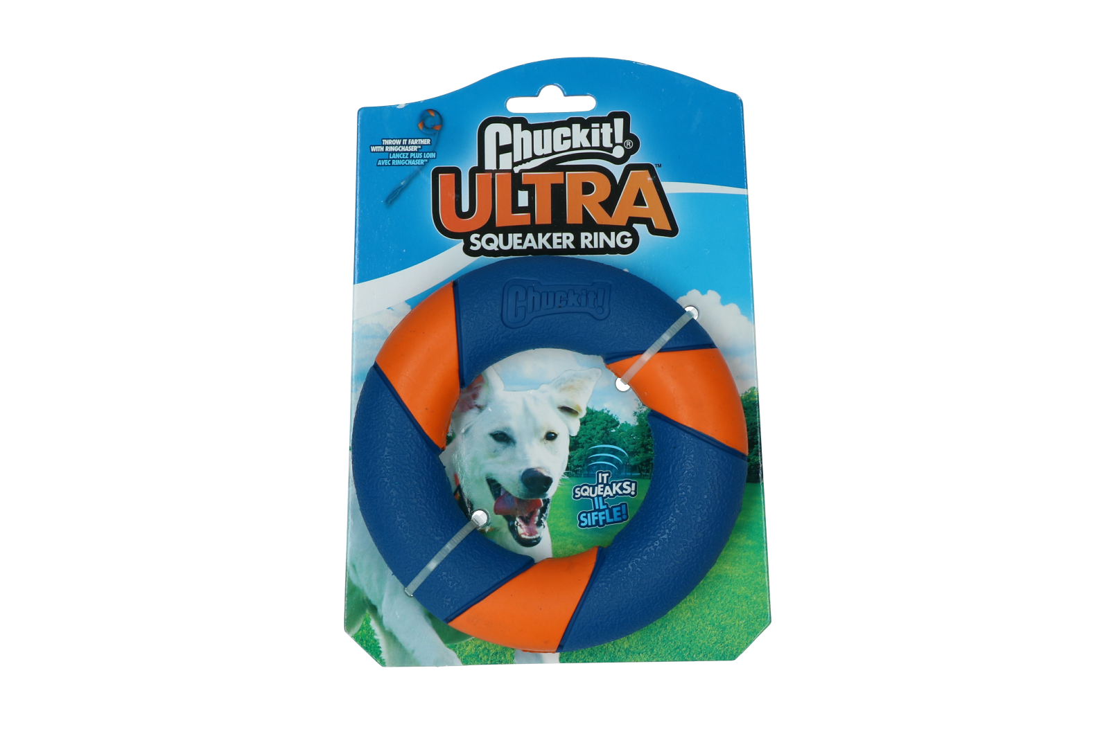 Chuckit! Hundespielzeug Ring, Ultra Squeaker, mit Quietscher, Ø 13 cm