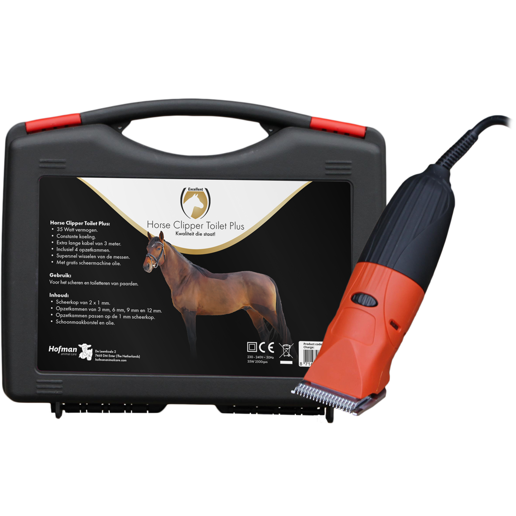 Excellent Schermaschine Trim Plus, 35 W, 3 m Kabel, Schermesser 1 mm, für Pferd, Pony, Rind, Hund
