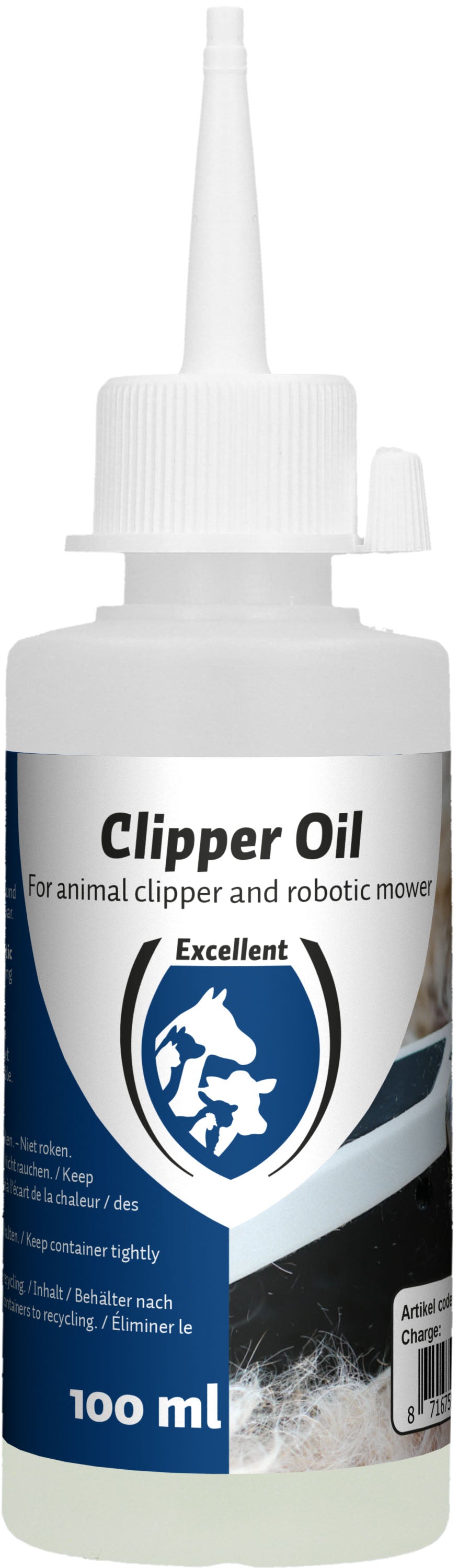 Öl für Schermaschine und Robotmäher, biologisch abbaubar, 100 ml