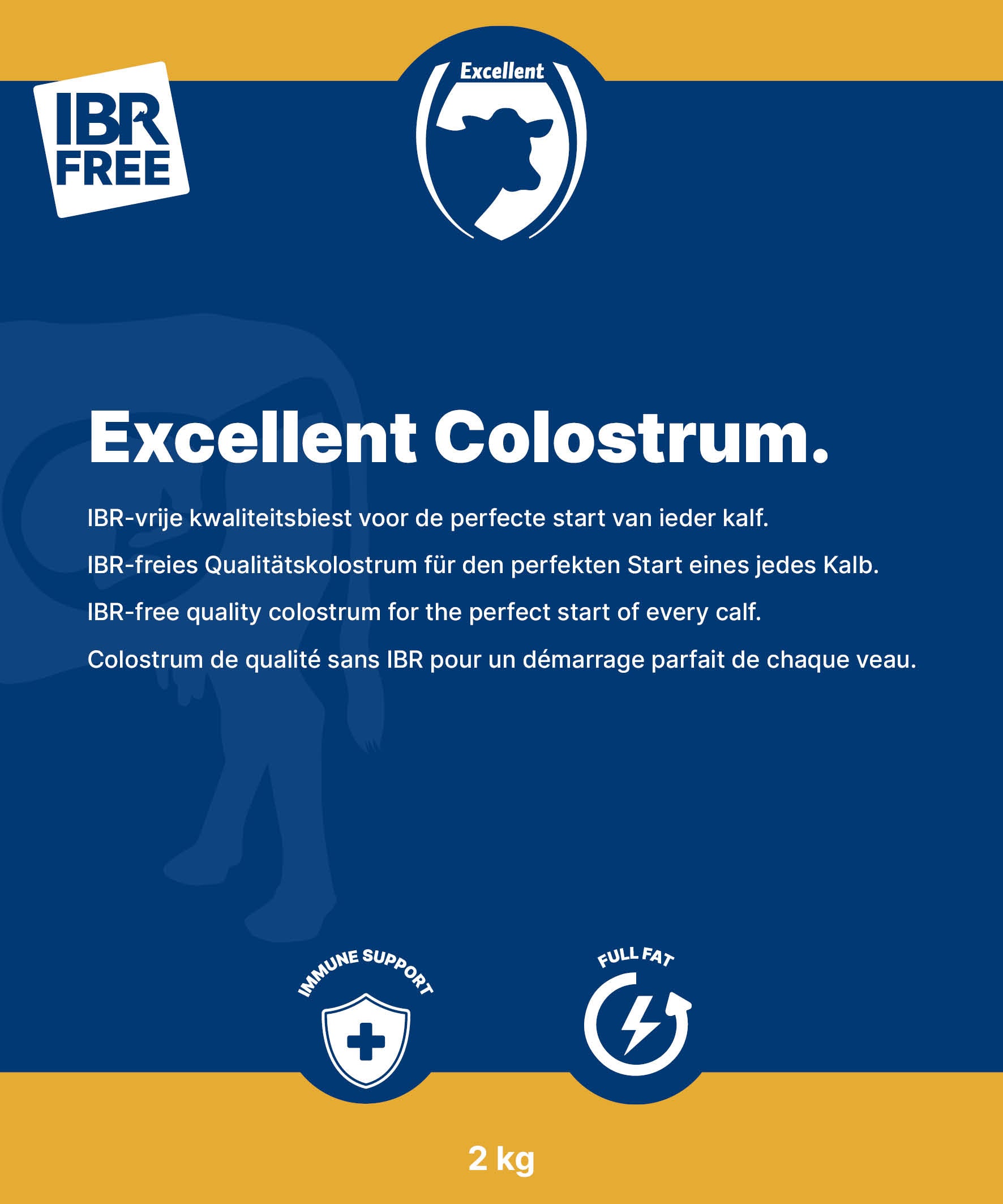 Excellent Kolostrum-Pulver (IBR-frei) für Kälber, 2 kg