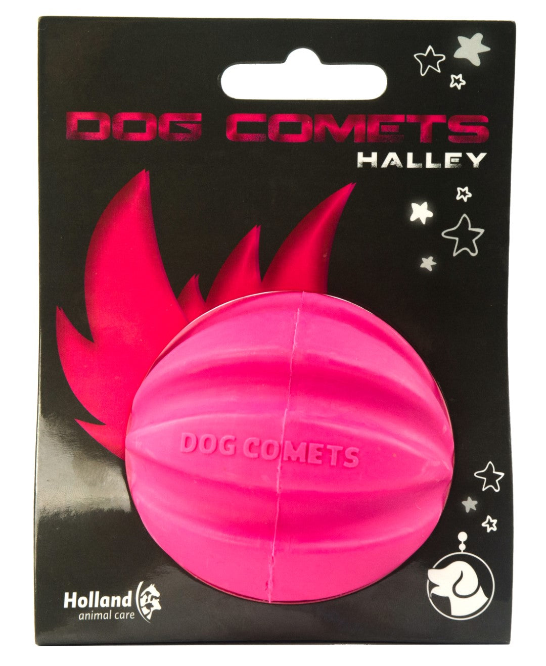 Dog Comets Hundeball, Naturkautschuk, Ø 6 cm, rosa
