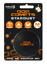 Dog Comets Hundeball, Naturkautschuk, schwimmfähig, schwarz/orange, Ø 6 cm
