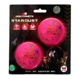 Dog Comets Hundeball, Stardust, rosa, Größe M, Ø 6 cm, 2 Stk