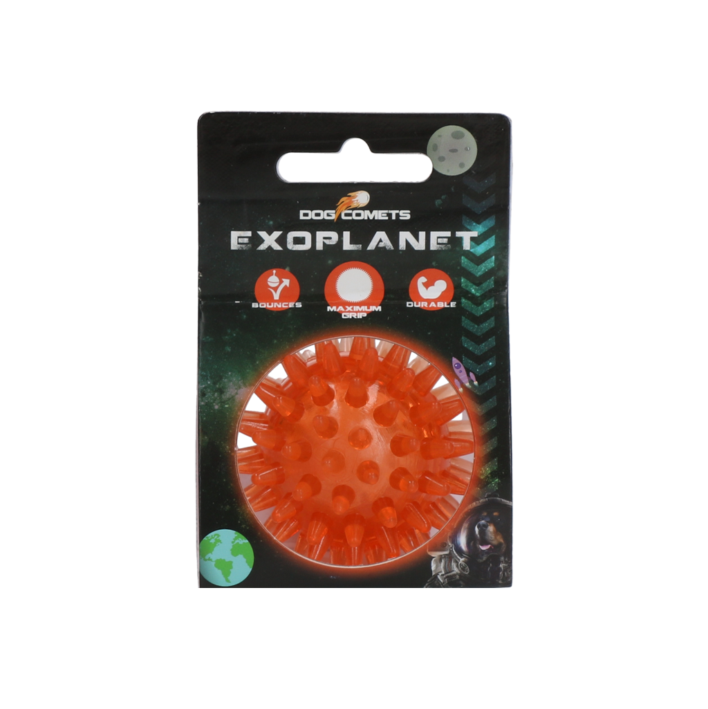 Dog Comets Igelball S, Ø 5 cm, Orange, für Hunde