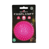 Dog Comets Igelball, M, Ø 8 cm, Rosa, mit Quietscher, schwimmfähig