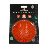 Dog Comets Igelball, L, Ø 10,5 cm, Orange, mit Quietscher