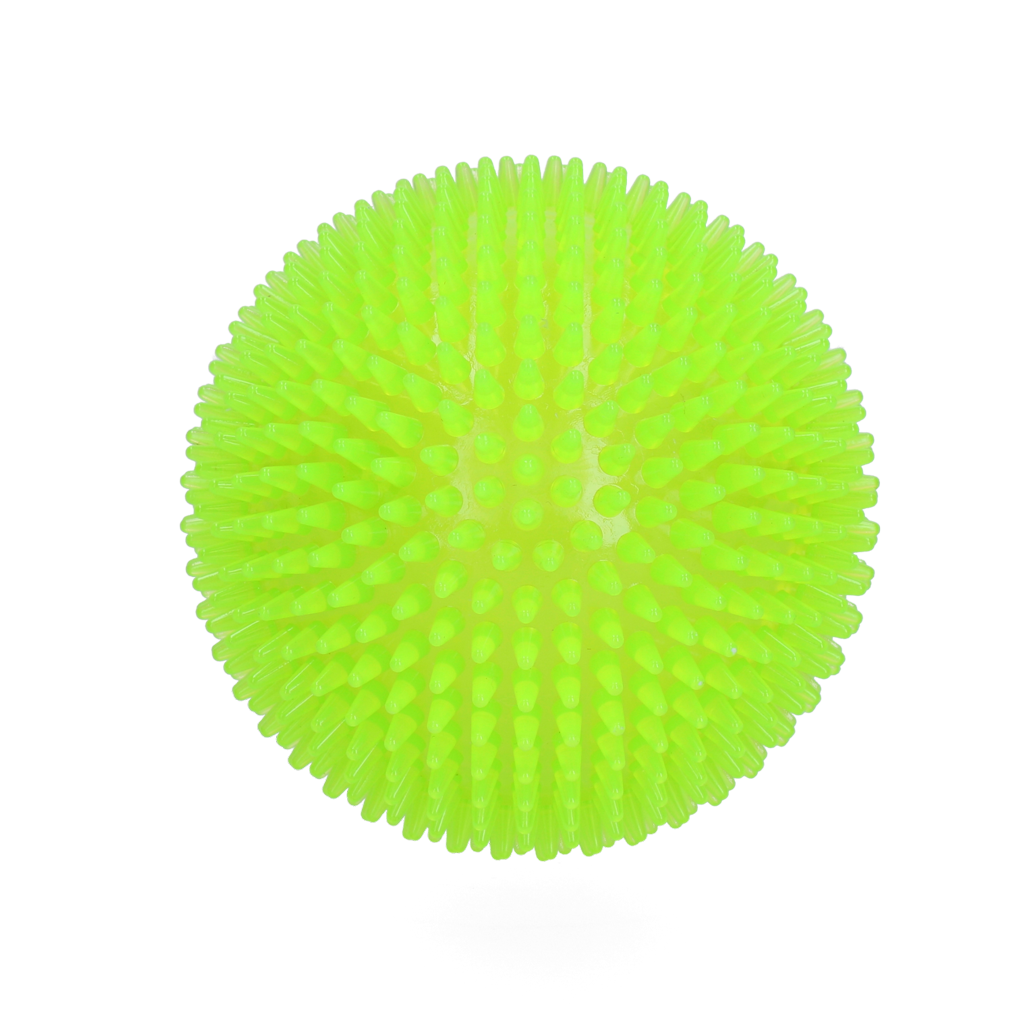 Dog Comets Igelball, Ø 10,5 cm, grün, mit Quietscher