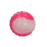 Dog Comets Hundeball, Glow in the Dark, mit Quietscher, schwimmend, Ø 7,5 cm, rosa