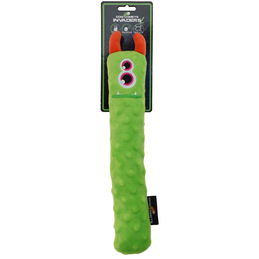 Dog Comets Hundespielzeug Invaders, grün, L, 32 x 5 x 5 cm