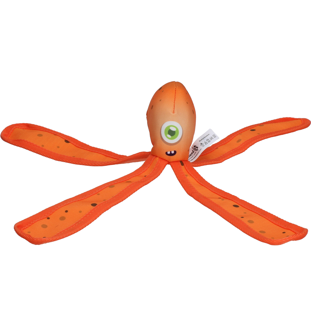 Dog Comets Hundespielzeug Alien Octo, M, 28 cm, Orange