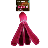 Dog Comets Hundespielzeug Alien Octo, M, 28 cm, rosa, mit Quietscher, schwimmfähig