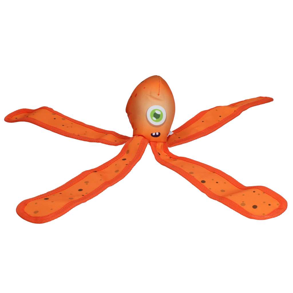 Dog Comets Hundespielzeug Alien Octo, L, 37 cm, Orange
