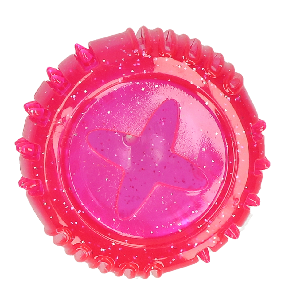 Dog Comets Hundespielzeug, TPR Gummi, Treat Locker, Ø 7 cm, rosa