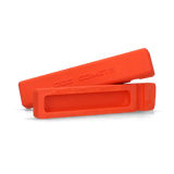 Dog Comets Apportierdummy, Naturkautschuk, schwimmfähig, mit Wurfseil, reflektierend, orange, 20 x 4 x 4 cm