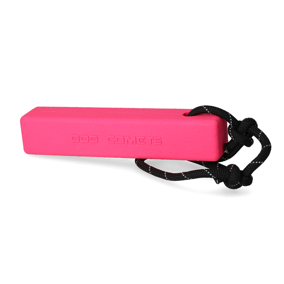 Dog Comets Orion Hundespielzeug, Naturkautschuk, schwimmend, Seil, rosa, 20 x 4 x 4 cm