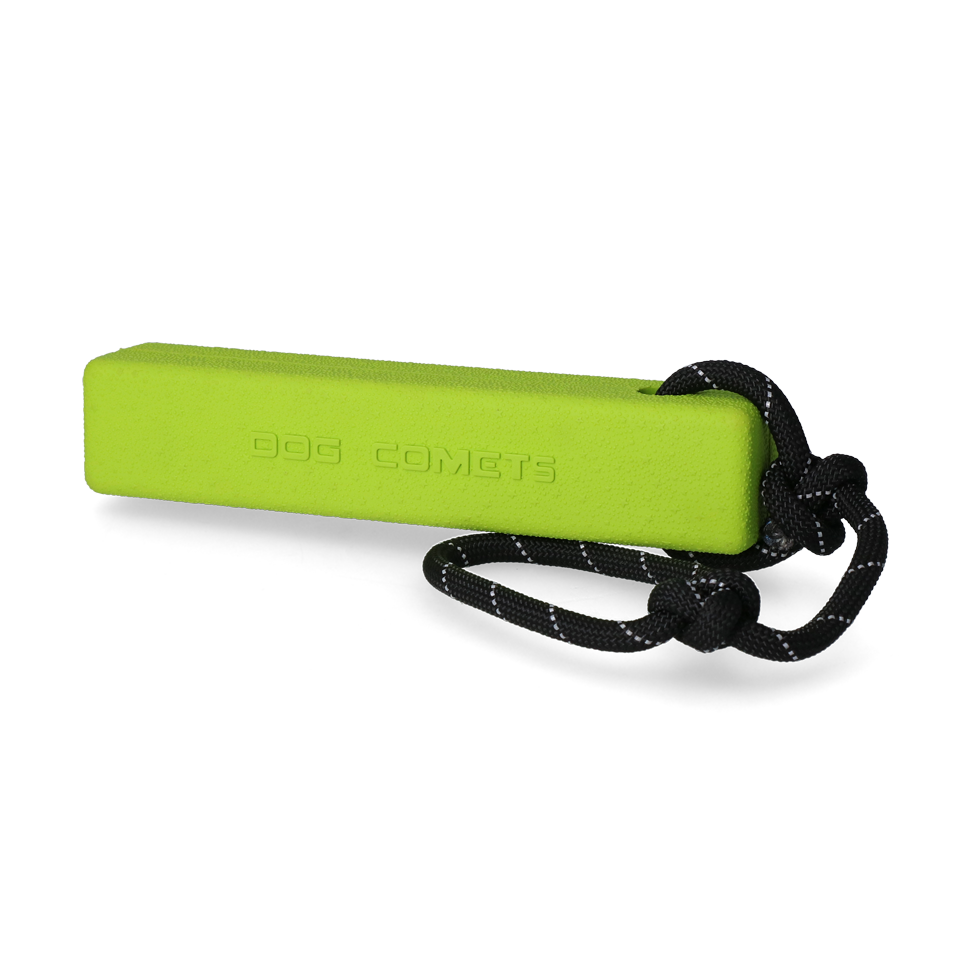 Dog Comets Orion Hundespielzeug, Naturkautschuk, schwimmend, Grün, 20 x 4 x 4 cm