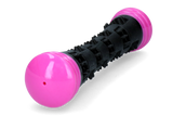 Dog Comets Wurfstock Gummi, Quietscher, rosa, S, 23 cm