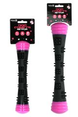 Dog Comets Wurfstock Gummi, mit Quietscher, L, 32 cm, rosa