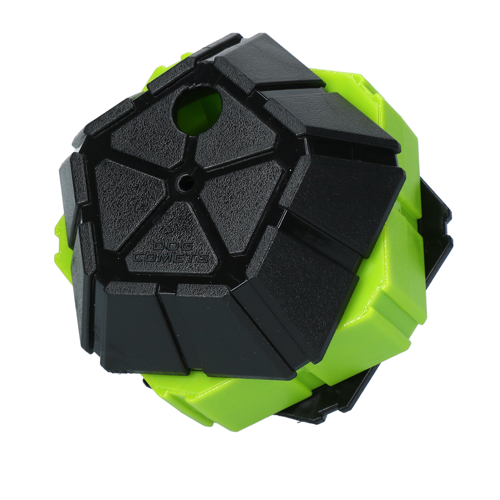 Dog Comets Hundespielzeug, Intelligenzspielzeug, TPR-Gummi, grün, 10 x 10 cm