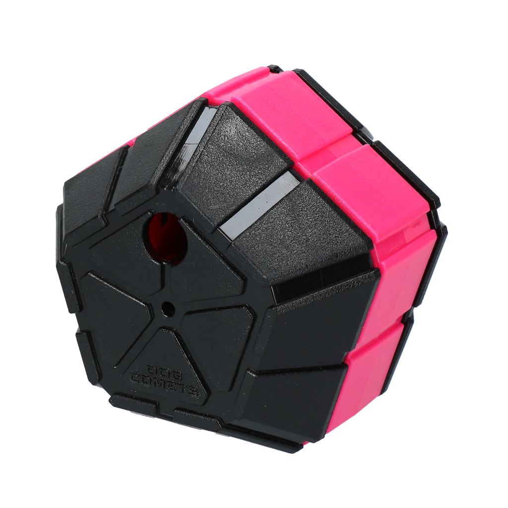 Dog Comets Hundespielzeug, Snackball, TPR-Gummi, rosa, 10 x 10 cm